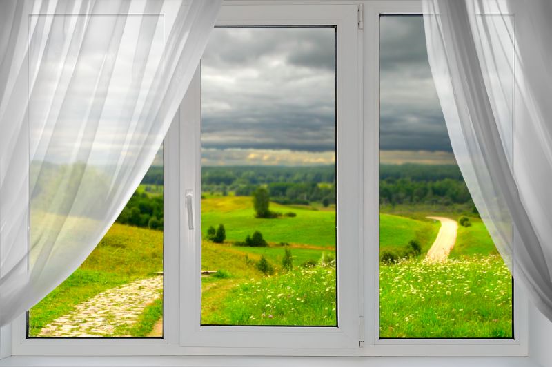 Picture Window with Mountain View